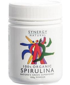 SYNERGY NATURAL Organic Spirulina Powder 100g