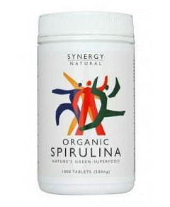 Synergy Spirulina 500mg  x 1000 tabs Organic