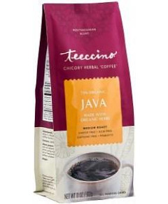 Teeccino Chicory Herbal Coffee All Purpose Grind Java Medium Roast No Caf 312g