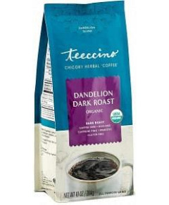Teeccino Chicory Herbal Coffee Organic All Purpose Grind Dandelion Dark Roast G/F No Caf 284g