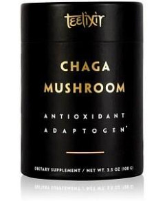 Teelixir Organic Chaga Mushroom Powder Antioxidant Adaptogen G/F 100g