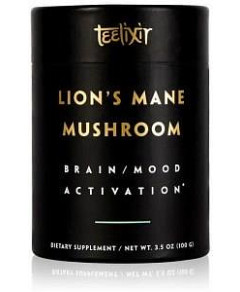 Teelixir Organic Lions Mane Mushroom Powder Brain/Mood Activation G/F 100g