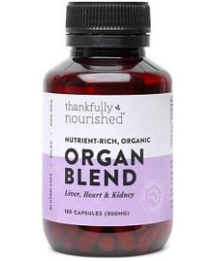 Thankfully Nourished Australian Organic Organ Blend 120caps