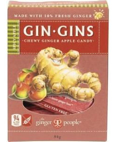 The Ginger People Gin Gins Ginger Candy Chews Spicy Apple 12x84g