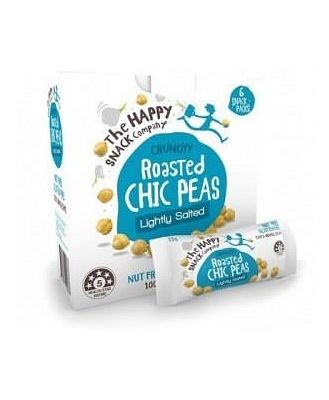 The Happy Snack Company Roasted Chickpeas Lightly Salted G/F 6x25g Box