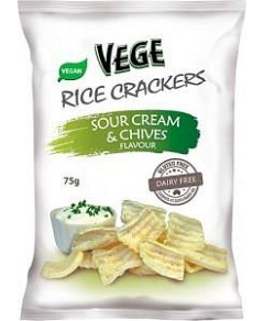 Vege Rice Cracker Sour Cream & Chives G/F 5x75g