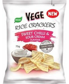 Vege Rice Crackers Sweet Chilli & Sour Cream G/F 5x75g