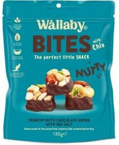 Wallaby Nutty Bites with Chia Sea Salt G/F 130g
