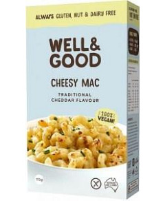 Well And Good Cheesy Mac Traditional Cheddar Flavour G/F 110g