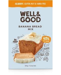 Well And Good G/F Banana Bread Mix 350g