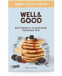 Well And Good G/F Buttermilk Flavoured Pancake Mix 400g