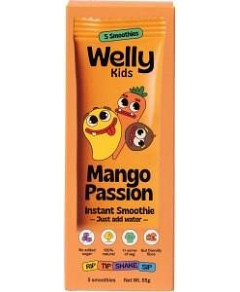 Welly Kids Mango Passion Instant Smoothie 5-Pack (110g)