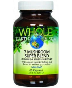 WHOLE EARTH & SEA 7 Mushrooms Super Blend 60vc