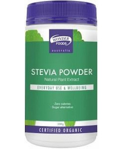 Wonderfoods Organic Herbal Stevia Powder G/F 200g