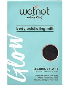WOTNOT NATURALS Glow Body Exfoliating Mitt (Luxurious Mitt for Silky Smooth Skin)