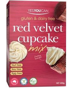 YesYouCan Red Velvet Cupcake Mix G/F 450g