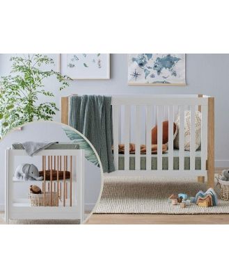 Aster 2PCE Hardwood Cot & Changing Table Set