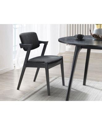 Black Fabric Dining Chair