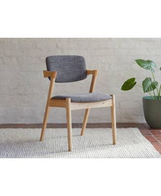 Charcoal Fabric Dining Chair