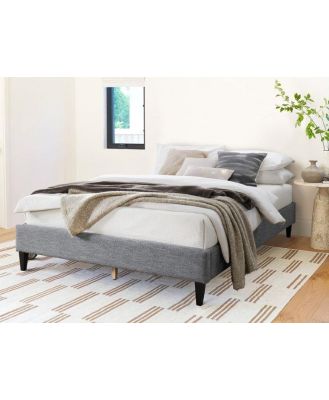 Charcoal Upholstered Queen Bed Base