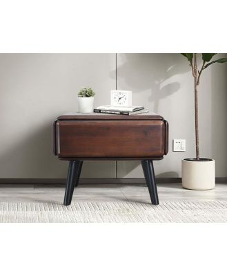 Modern Dark Wood Side Table