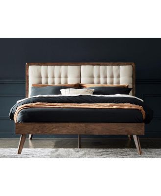 Paris Hardwood Queen Size Bed Frame