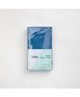 4Baby Cradle Fitted Sheet New Blue 2 Pack