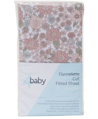 4Baby Flannel Cot Fitted Sheet Mimi