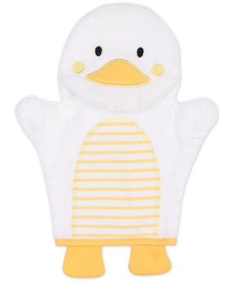 4Baby Hooded Towel & Wash Mitt Yellow Duck
