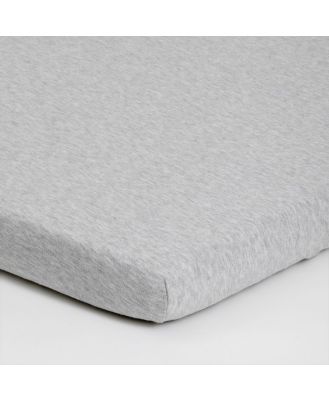4Baby Jersey Bassinet Fitted Sheet Grey Marle 2 Pack