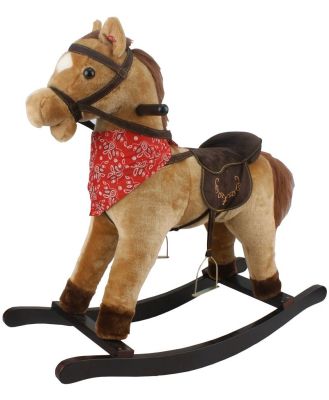 Babylo Rocking Horse With Sound Horse Tan