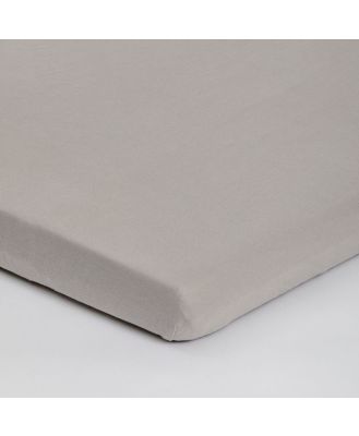Bilbi Bamboo Jersey Bassinet Fitted Sheet Dove 2 Pack