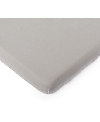 Bilbi Bamboo Jersey Cradle Fitted Sheet Dove 2 Pack