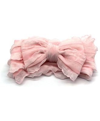 Bilbi Texture Chiffon Bow Pink