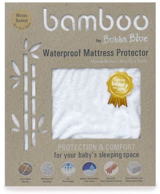 Bubba Blue Bamboo Mattress Protector Moses Basket