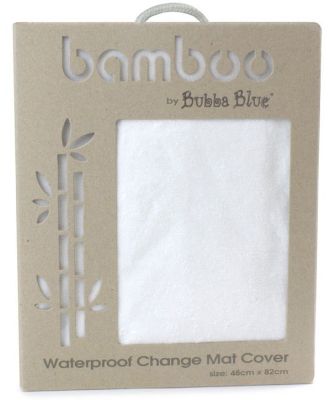 Bubba Blue Bamboo Waterproof Change Pad Cover White