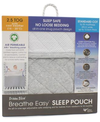 Bubba Blue Breathe Easy Sleep Pouch 2.5 Tog Cot Standard (Online Only)