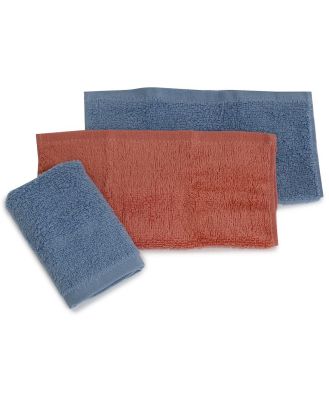 Bubba Blue Nordic Wash Cloths Denim/Clay Size 3 Pack
