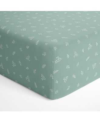 Bubba Blue Organic Cot Fitted Sheet Olive
