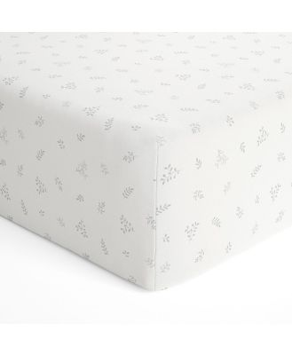 Bubba Blue Organic Cot Fitted Sheet White