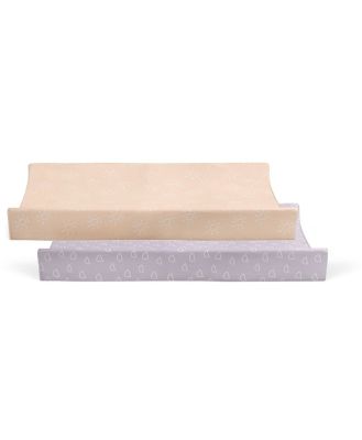 Bubba Nordic 2 Pack Waterproof Change Pad Cover Peach/Lilac