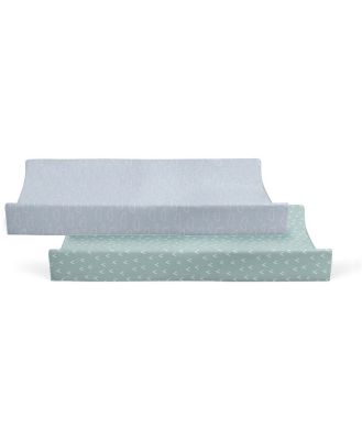 Bubba Nordic Change Pad Cover Sky/Mint 2 Pack