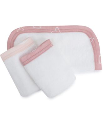Bubba Nordic Wash Cloths Berry/Rose 3 Pack