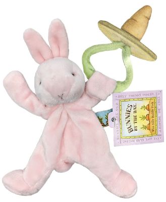 Bunnies By The Bay Wee SIlly Buddy Soother Holder Bunny - Pink