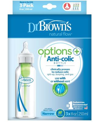 Dr Browns Options+ Narrow Neck Bottle 250ML 3 Pack