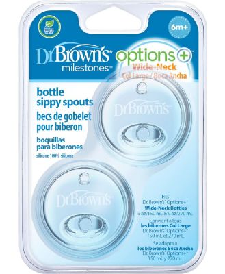 Dr Browns Wide Neck Bottle Sippy Spout 2Pk