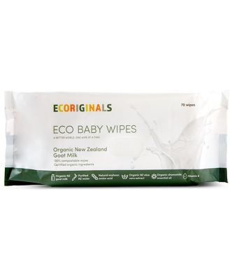 Ecoriginals Wipes with Organic Goat Milk - 70 Pack