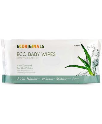 Ecoriginals Wipes with Purified New Zealand Water - 70 Pack