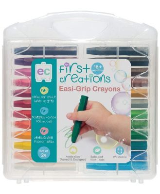 First Creations Easi-Grip Crayons Set Of 24