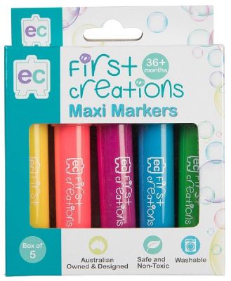 First Creations Maxi Markers Box Of 5